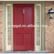 Exterior louvered Solid wood door